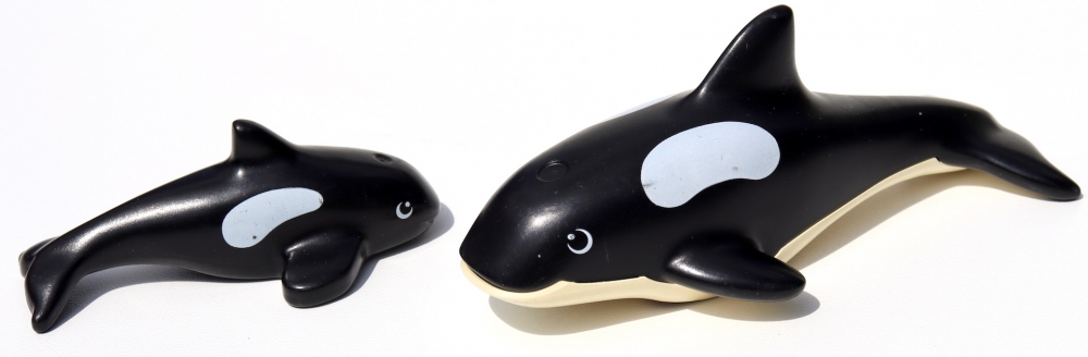 Bild 1 von Wal/Orca mit Baby  / (Variante) gebraucht gut- ohne OVP & Bauanleitung