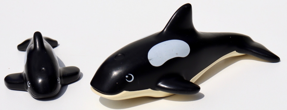 Bild 1 von Wal/Orca mit Baby  / (Variante) gebraucht gut- ohne OVP & Bauanleitung
